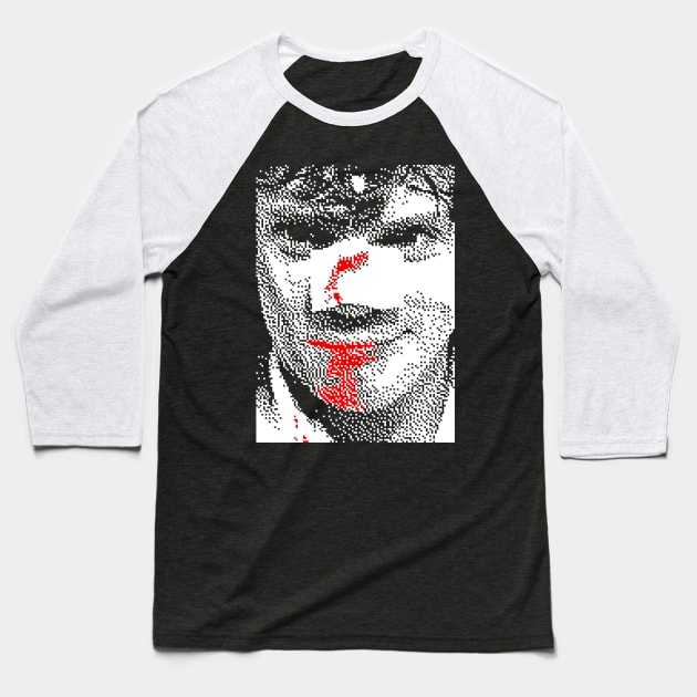 A Clockwork Orange ••• Retro Pixelart Design Baseball T-Shirt by unknown_pleasures